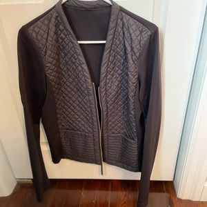 Lululemon cropped black Moto jacket